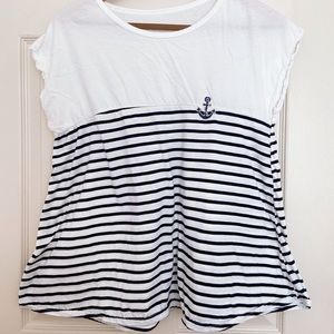 Striped Anchor Tshirt